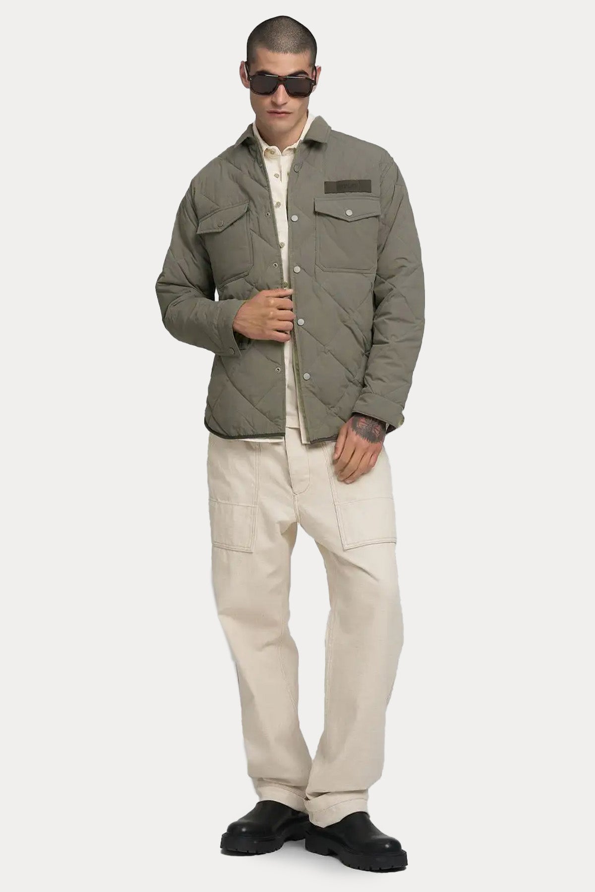 Replay Regular Fit Kapitone Desenli İnce Puffer Ceket