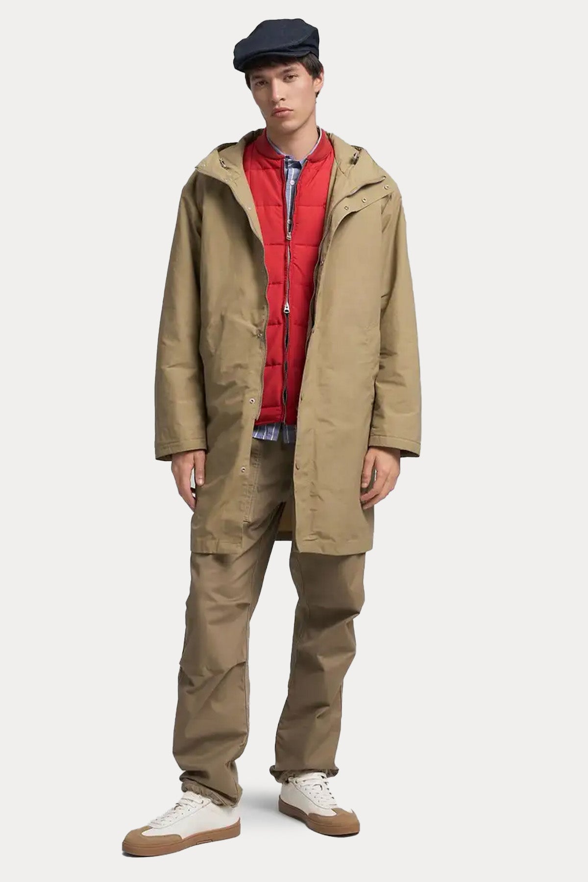 Replay Logolu Kapüşonlu İnce Parka