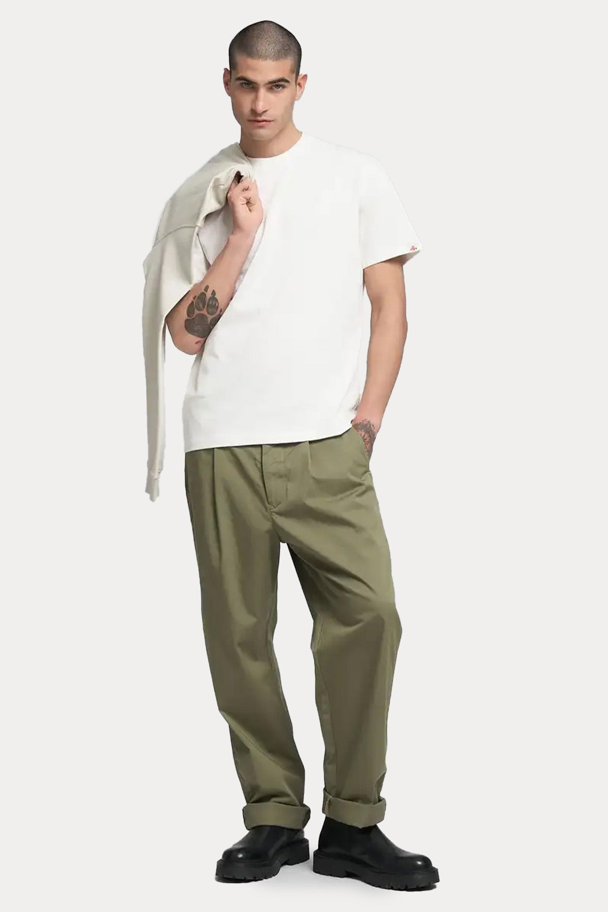 Replay Relaxed Fit Yuvarlak Yaka Logolu T-shirt