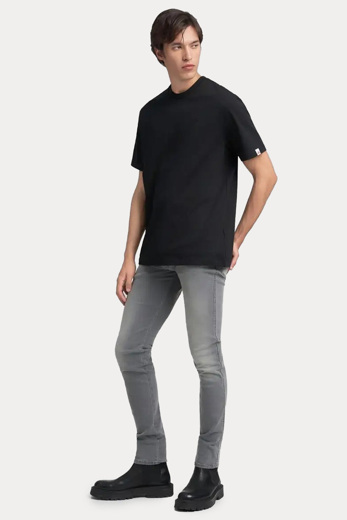 Replay Relaxed Fit Yuvarlak Yaka Logolu T-shirt