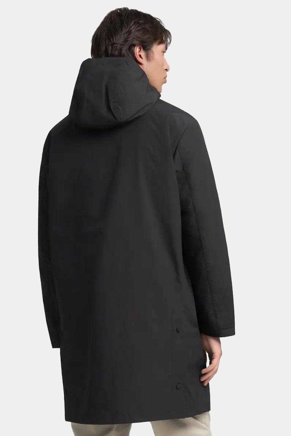 Replay Logolu Kapüşonlu İnce Parka