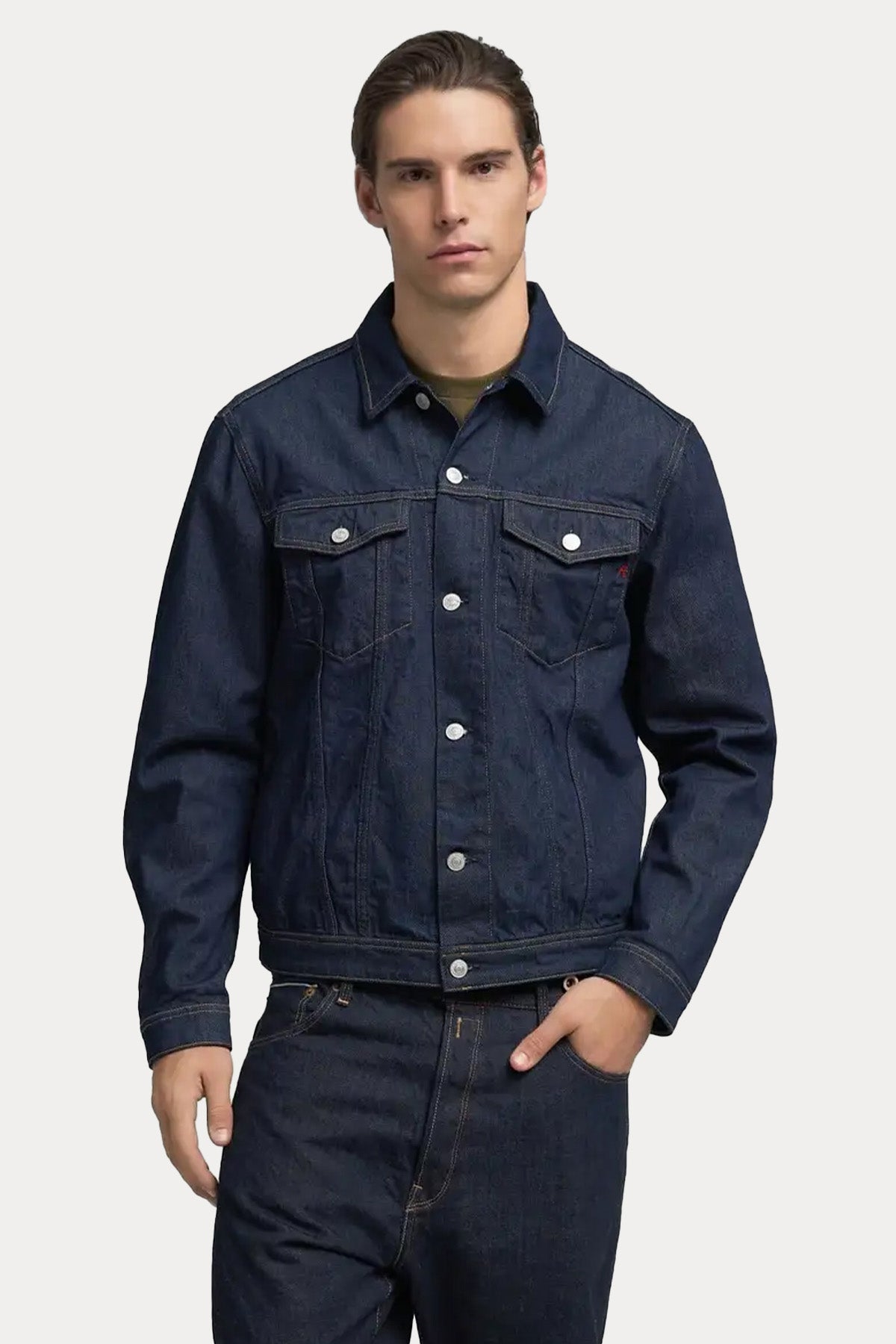 Replay Regular Fit Yıkamalı Denim Ceket