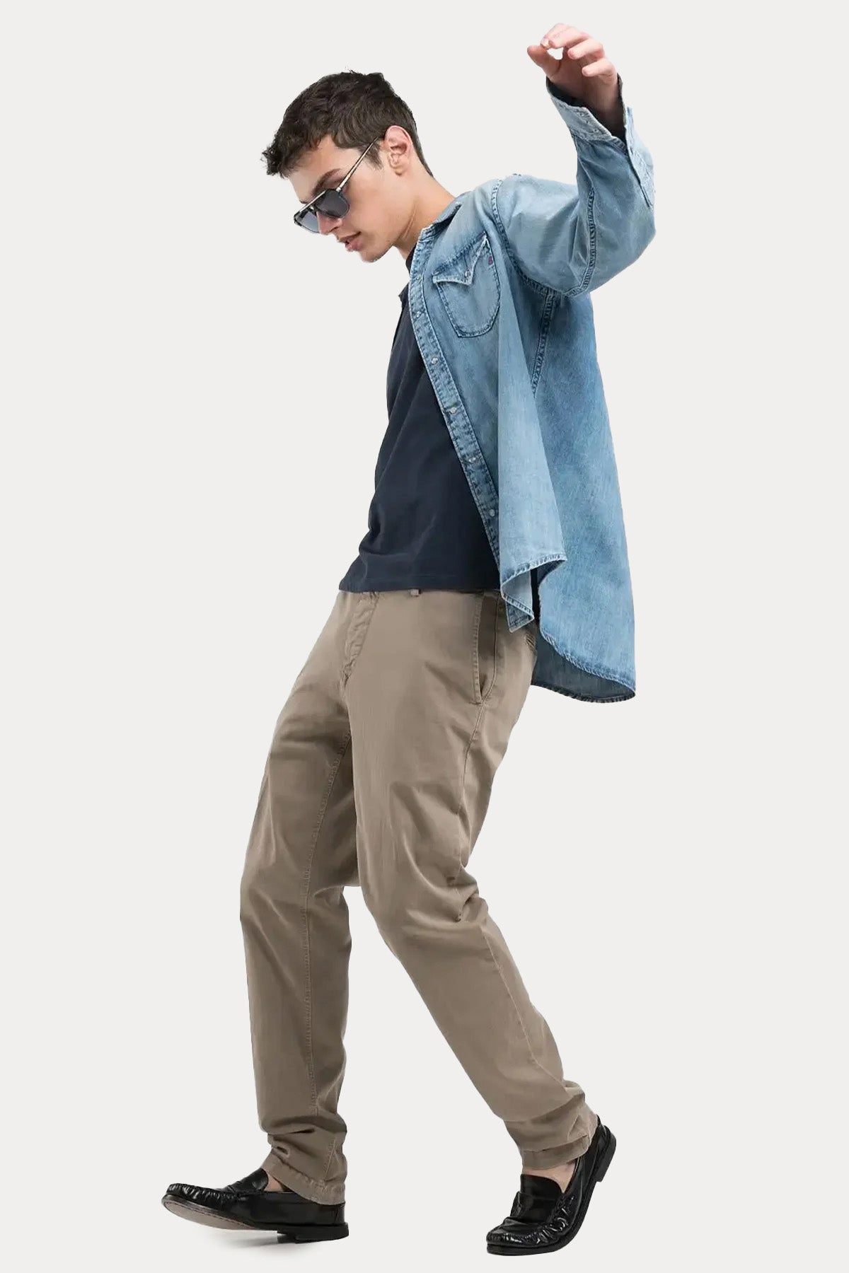 Replay Benni Hyperflex Yandan Cepli Regular Fit Pantolon