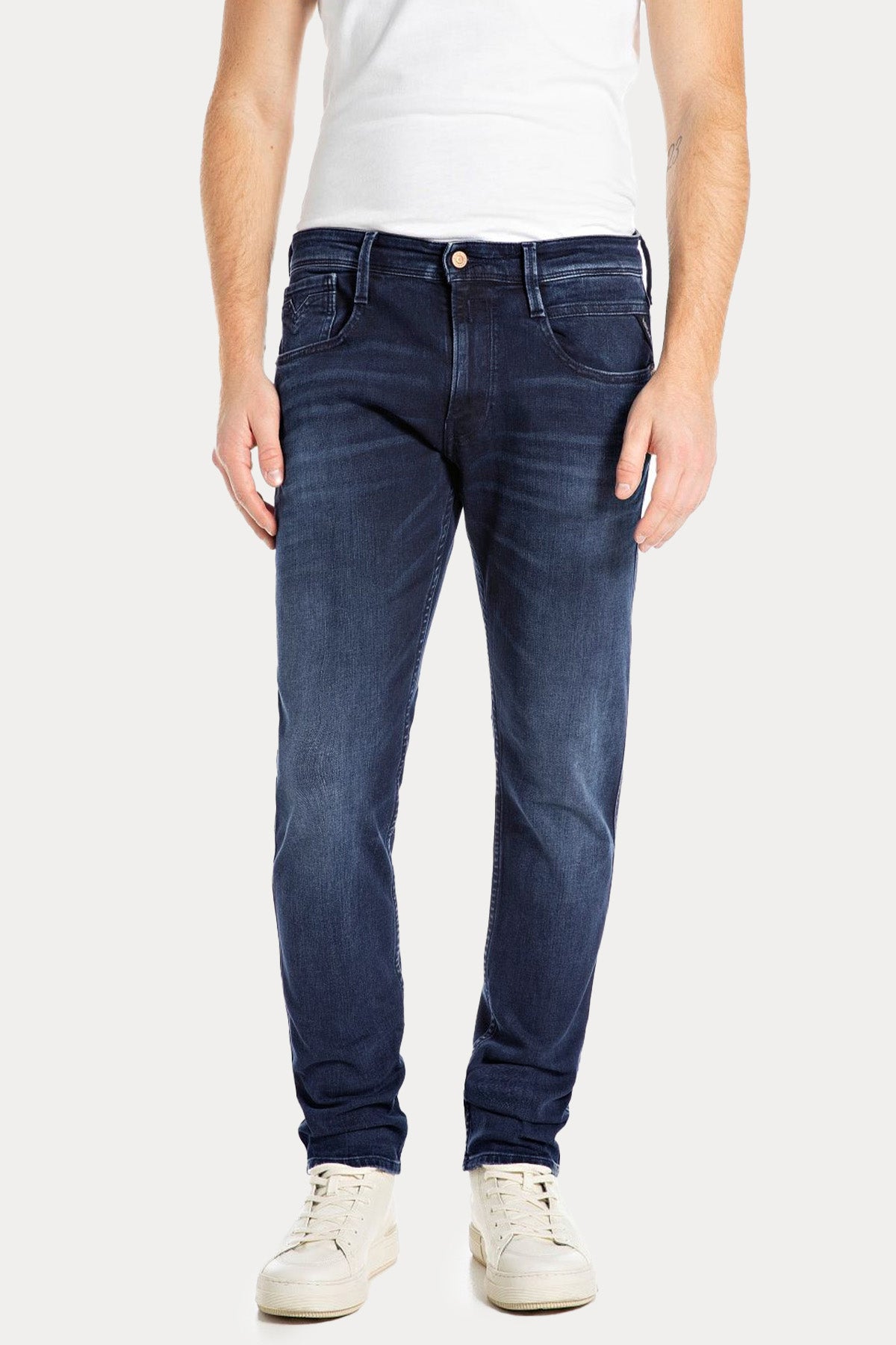 Replay Anbass Slim Fit Yıkamalı Jeans