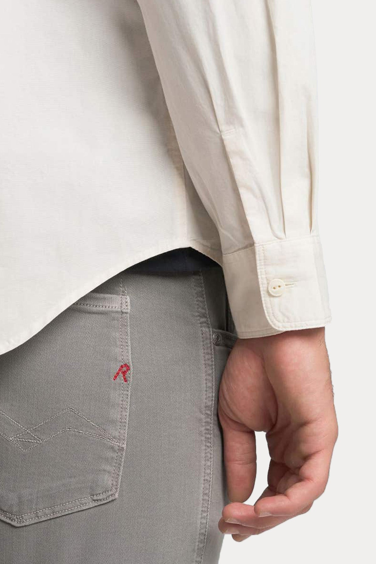 Replay Regular Fit Cep Detaylı Logolu Gömlek