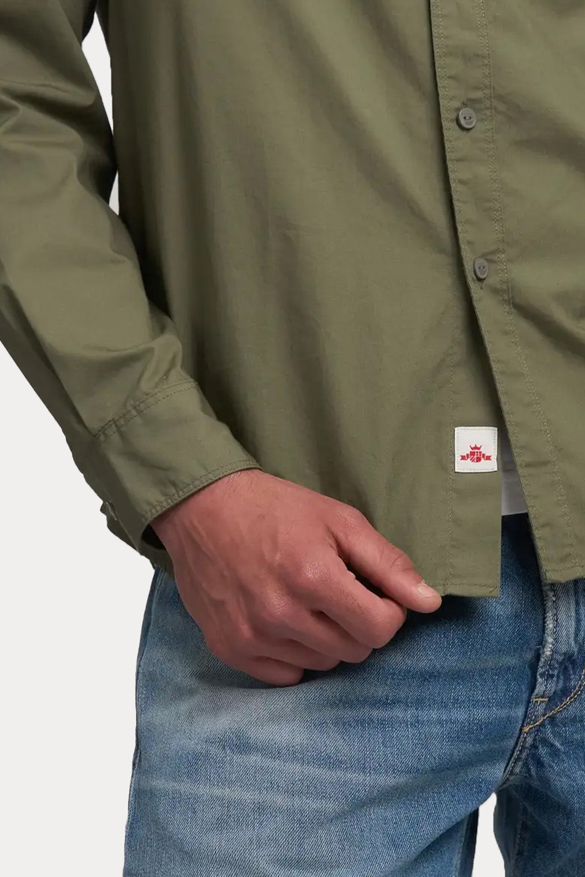 Replay Regular Fit Cep Detaylı Logolu Gömlek