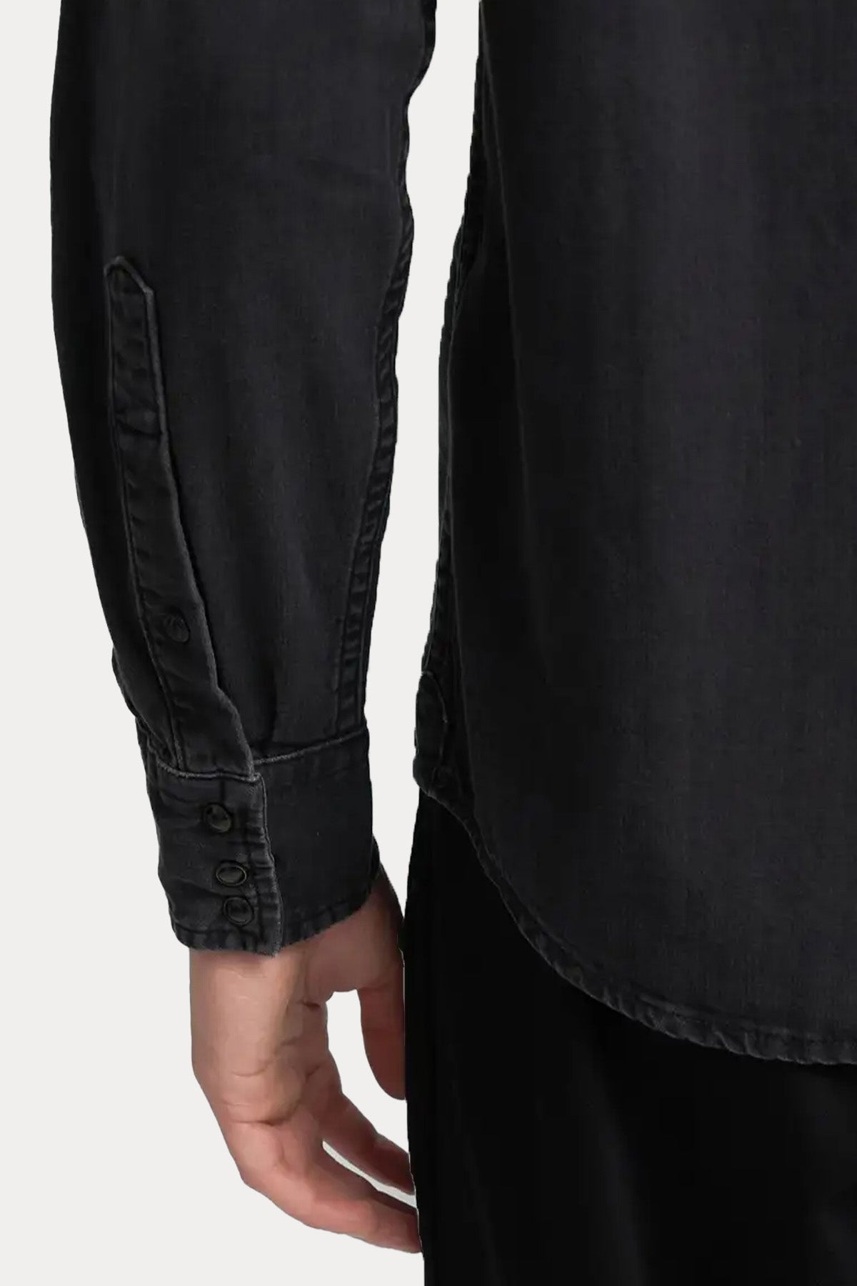 Replay Regular Fit Cep Detaylı Logolu Denim Gömlek-Gömlek-Libas