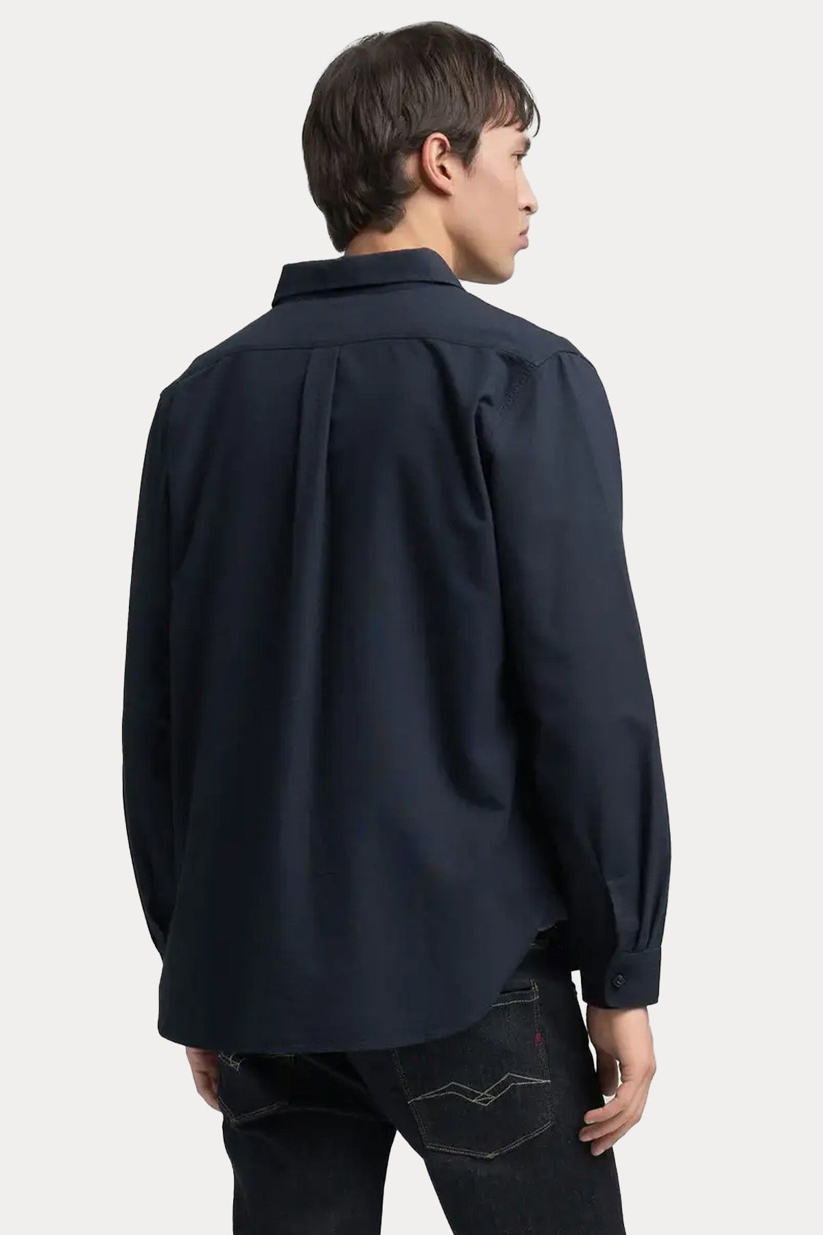 Replay Regular Fit Fermuarlı Cep Detaylı Logolu Gömlek