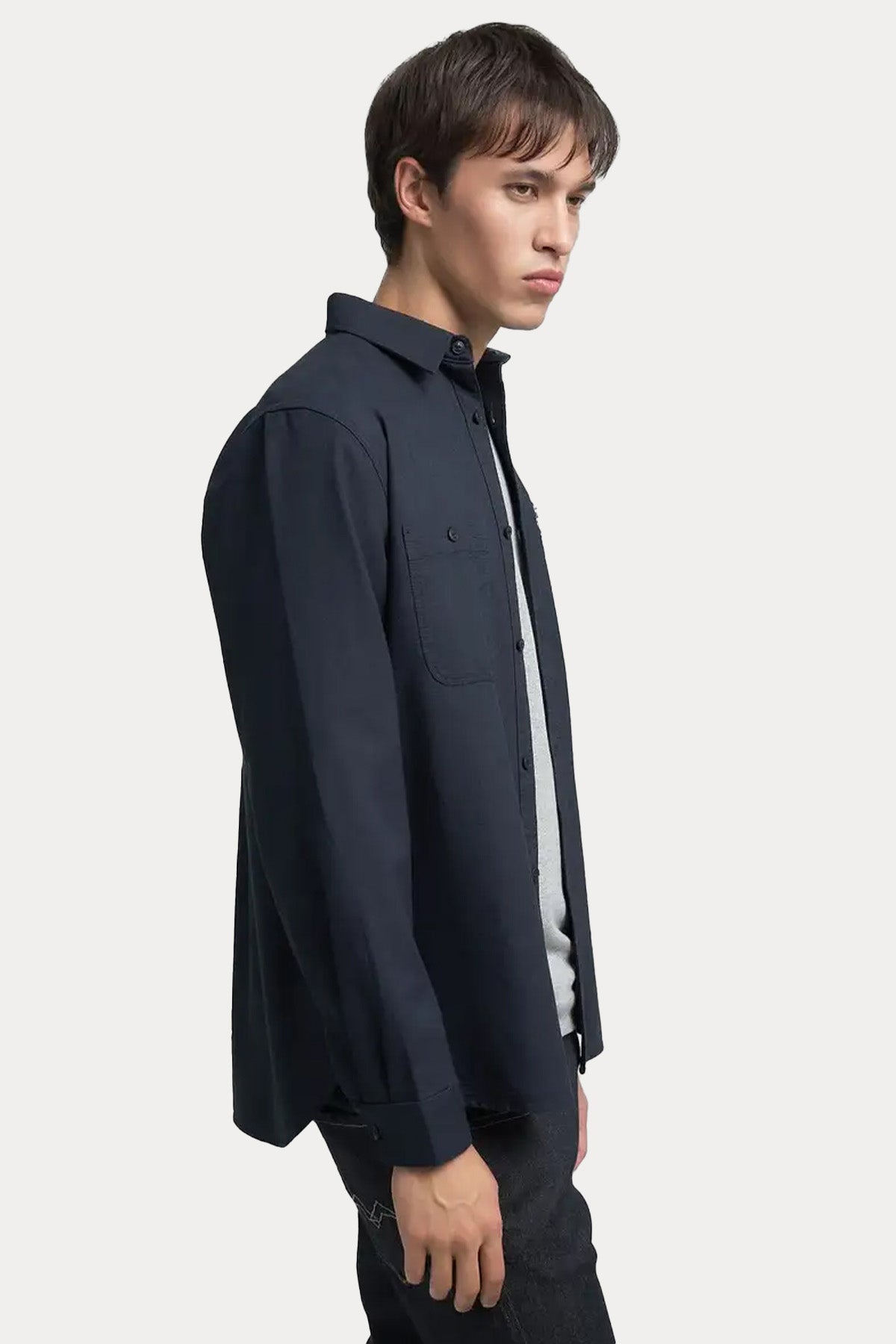 Replay Regular Fit Fermuarlı Cep Detaylı Logolu Gömlek