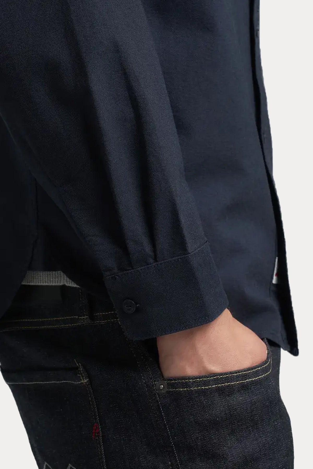 Replay Regular Fit Fermuarlı Cep Detaylı Logolu Gömlek