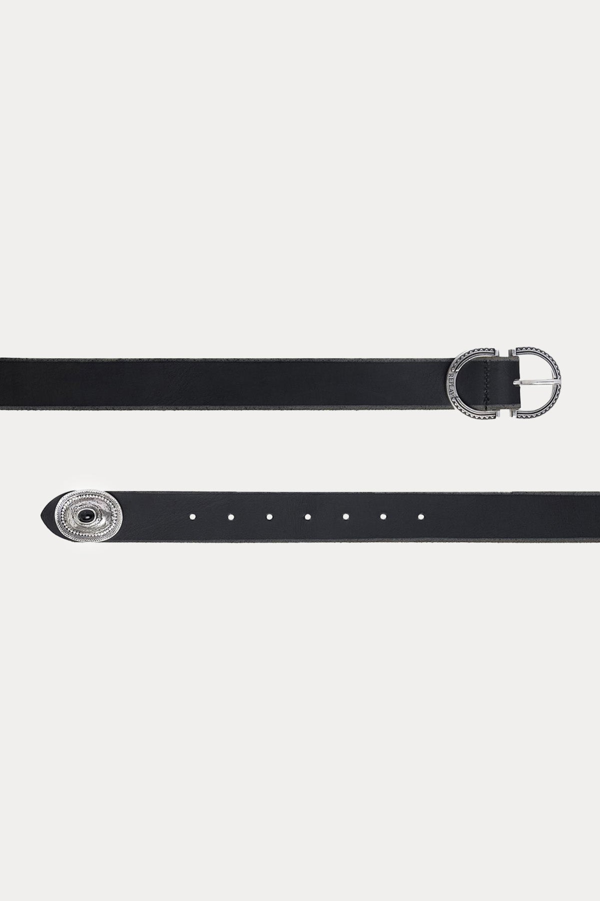 Replay Eskitme Detaylı Deri Kemer