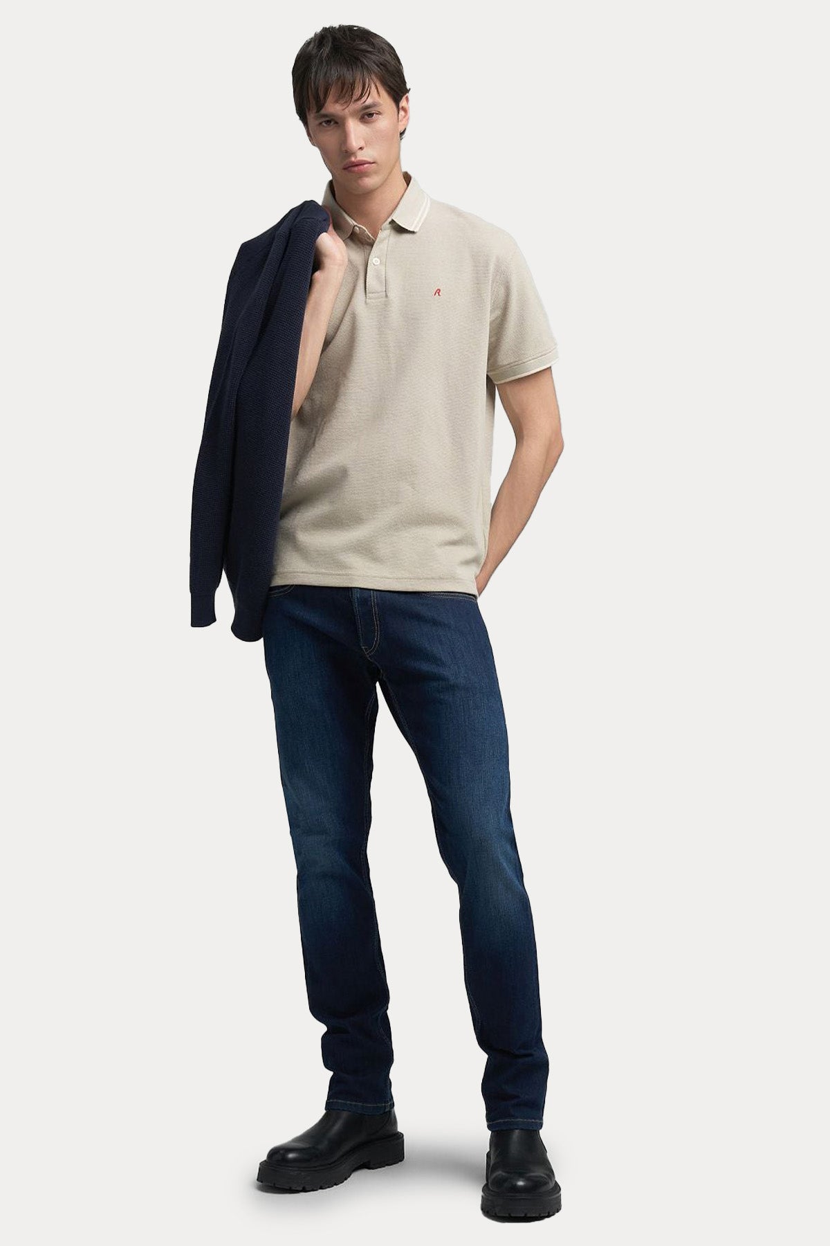 Replay Grover Straight Fit Yıkamalı Jeans