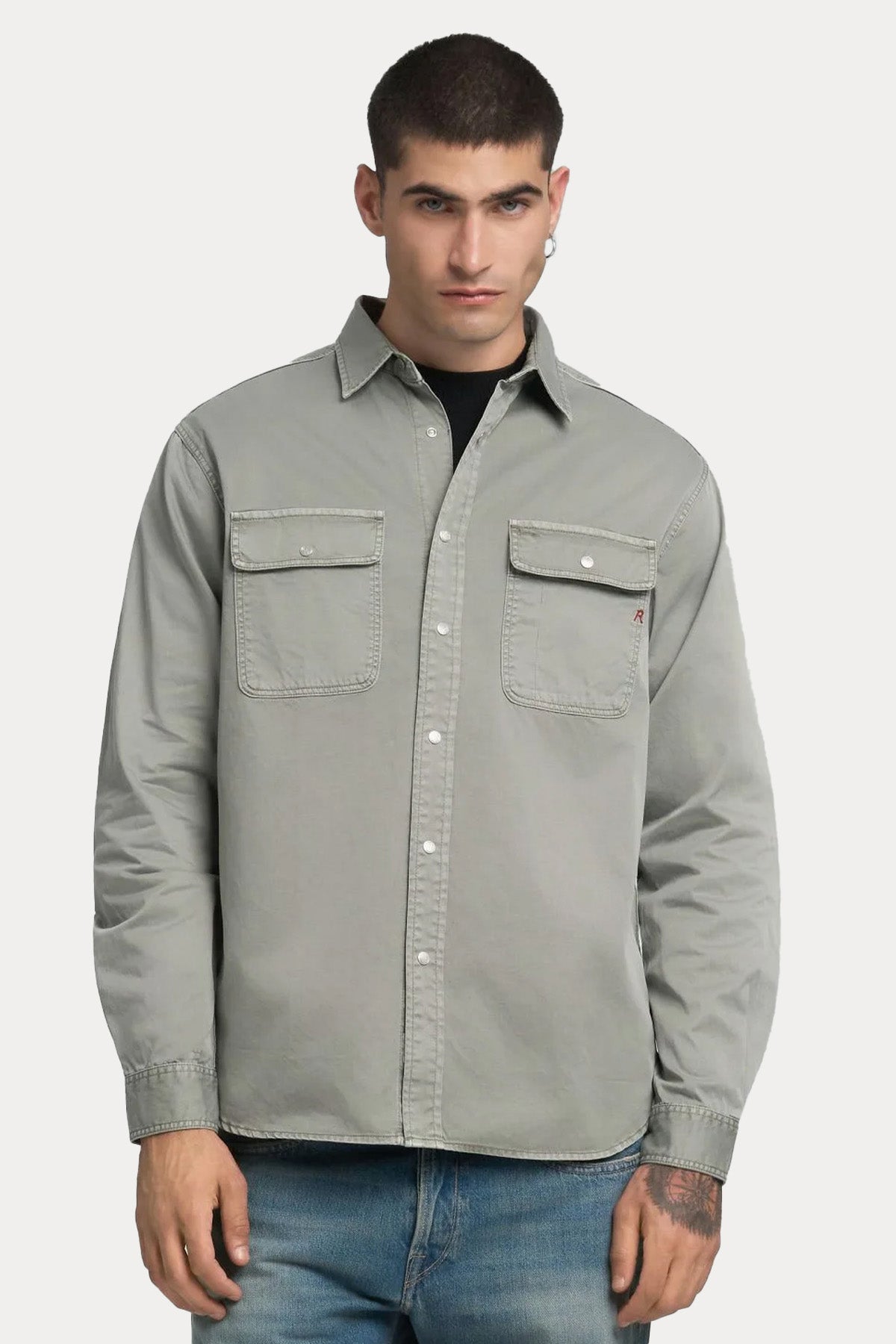 Replay Regular Fit Cep Detaylı Gömlek