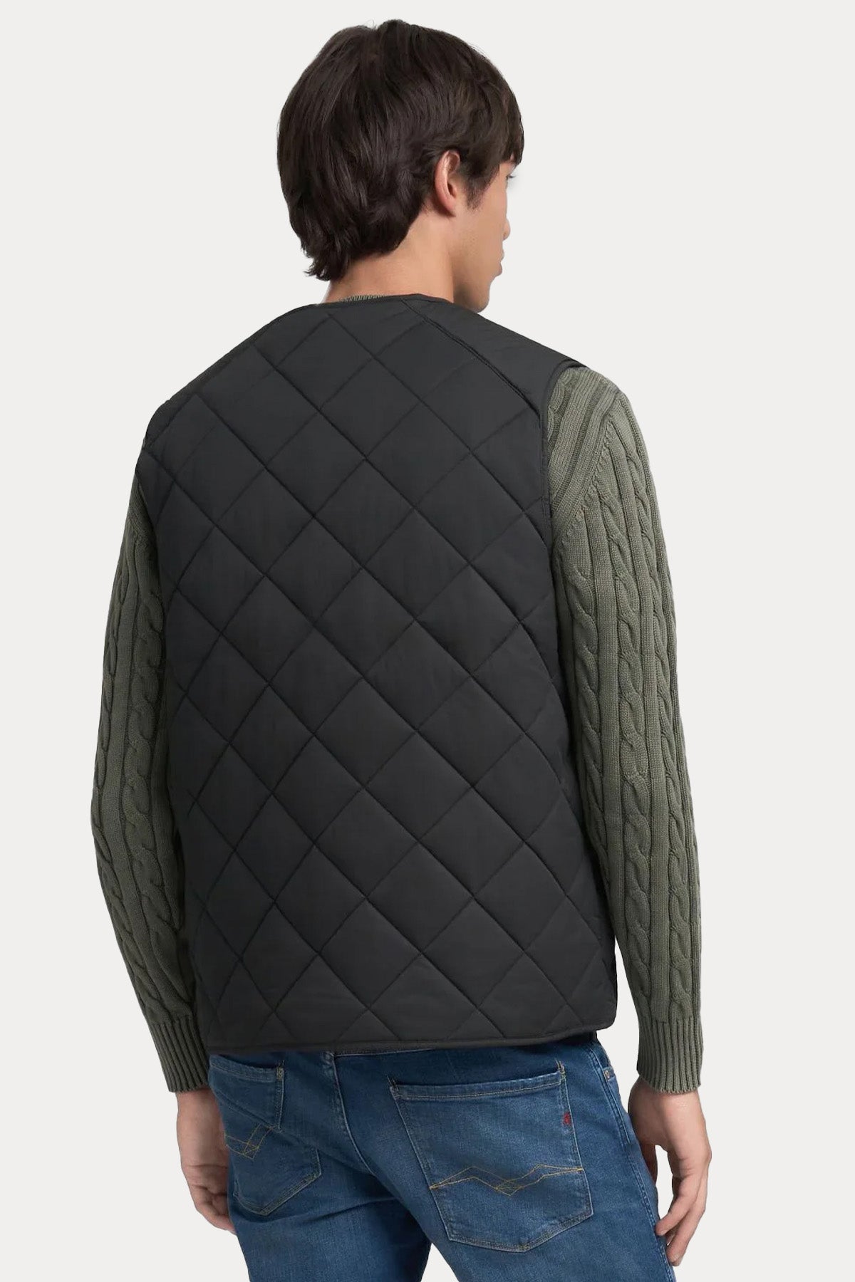 Replay Regular Fit Kapitone Desenli İnce Puffer Yelek