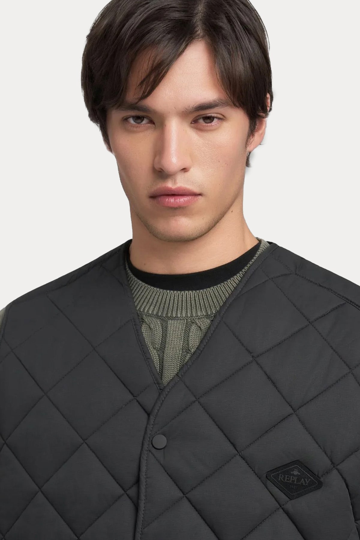 Replay Regular Fit Kapitone Desenli İnce Puffer Yelek