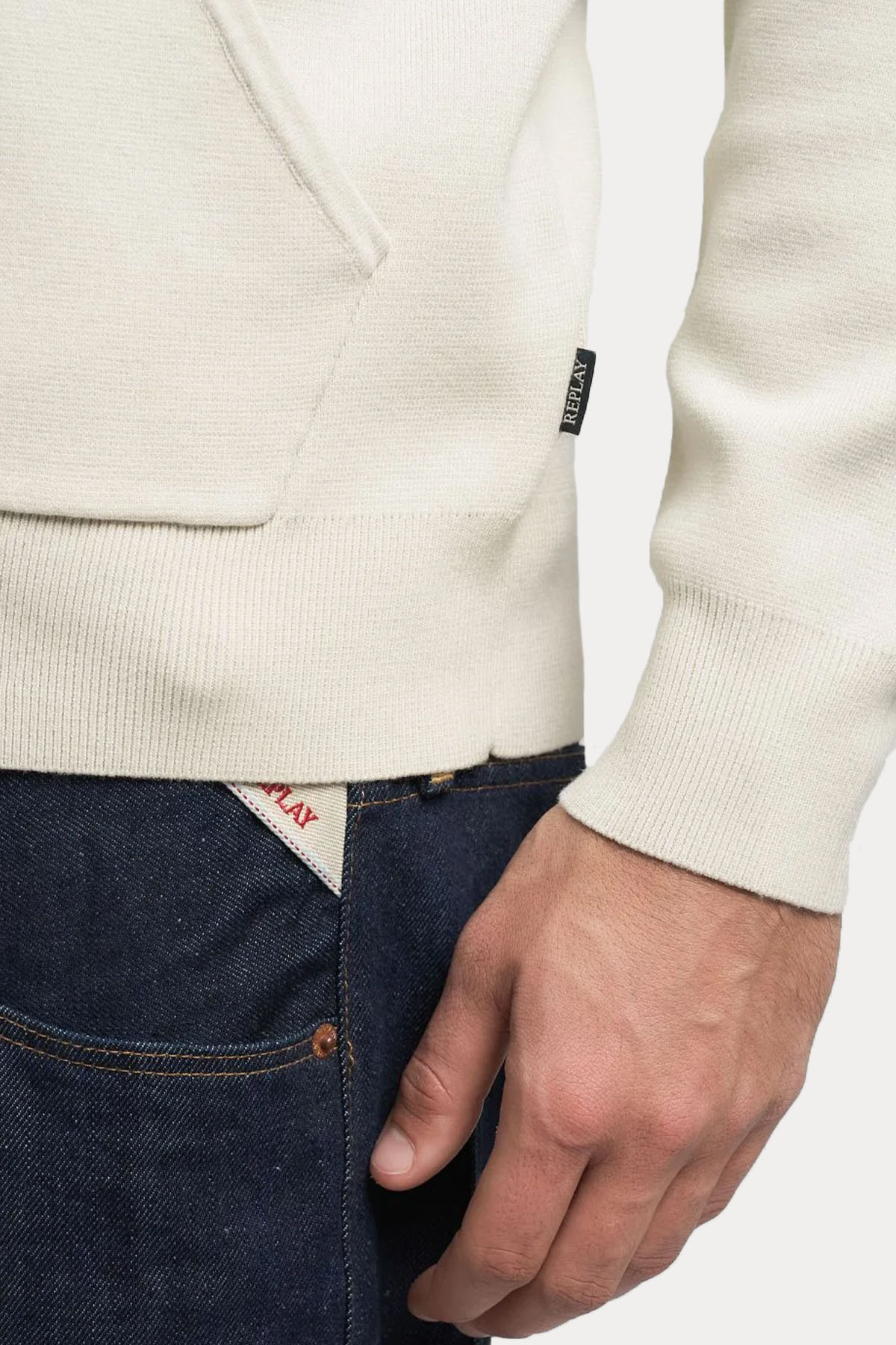 Replay Regular Fit Kapüşonlu Sırtta Logolu Sweatshirt Ceket