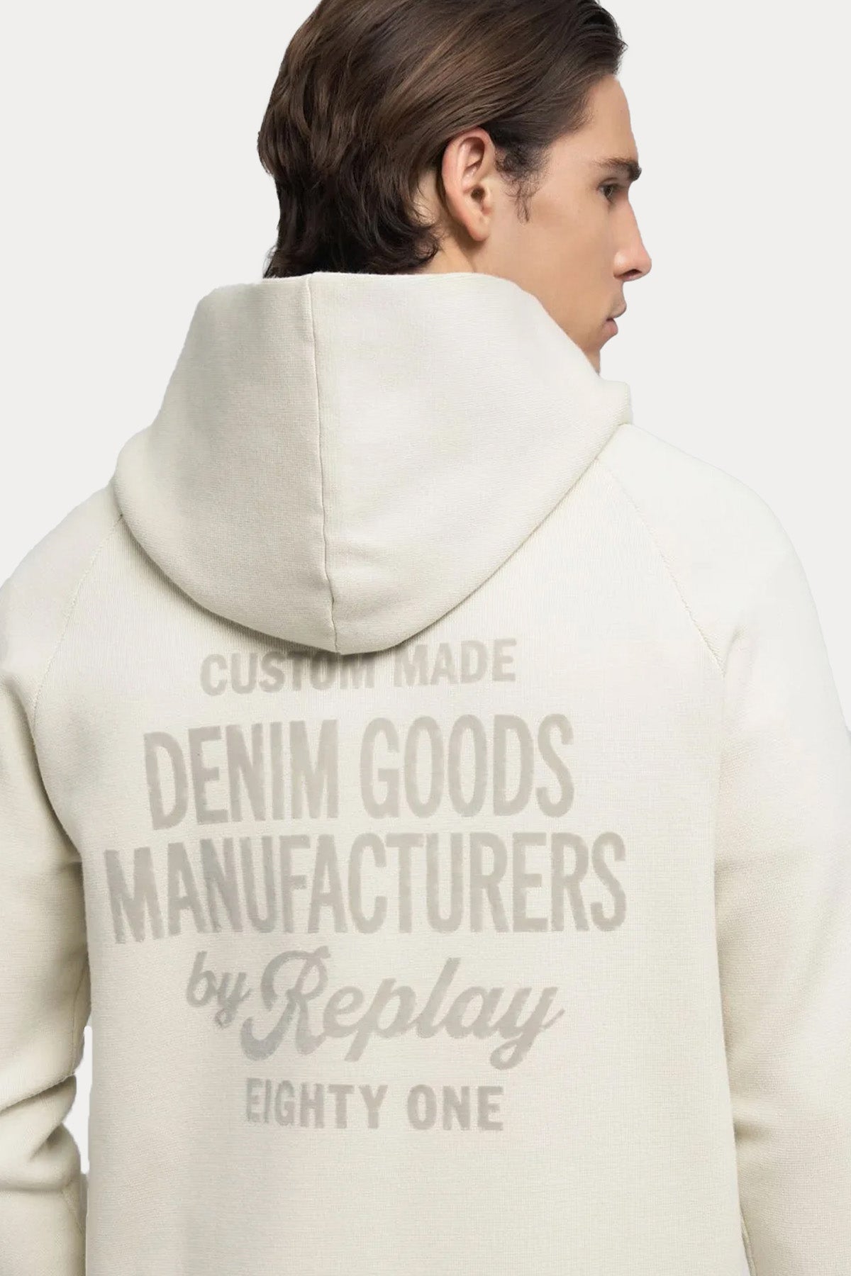 Replay Regular Fit Kapüşonlu Sırtta Logolu Sweatshirt Ceket