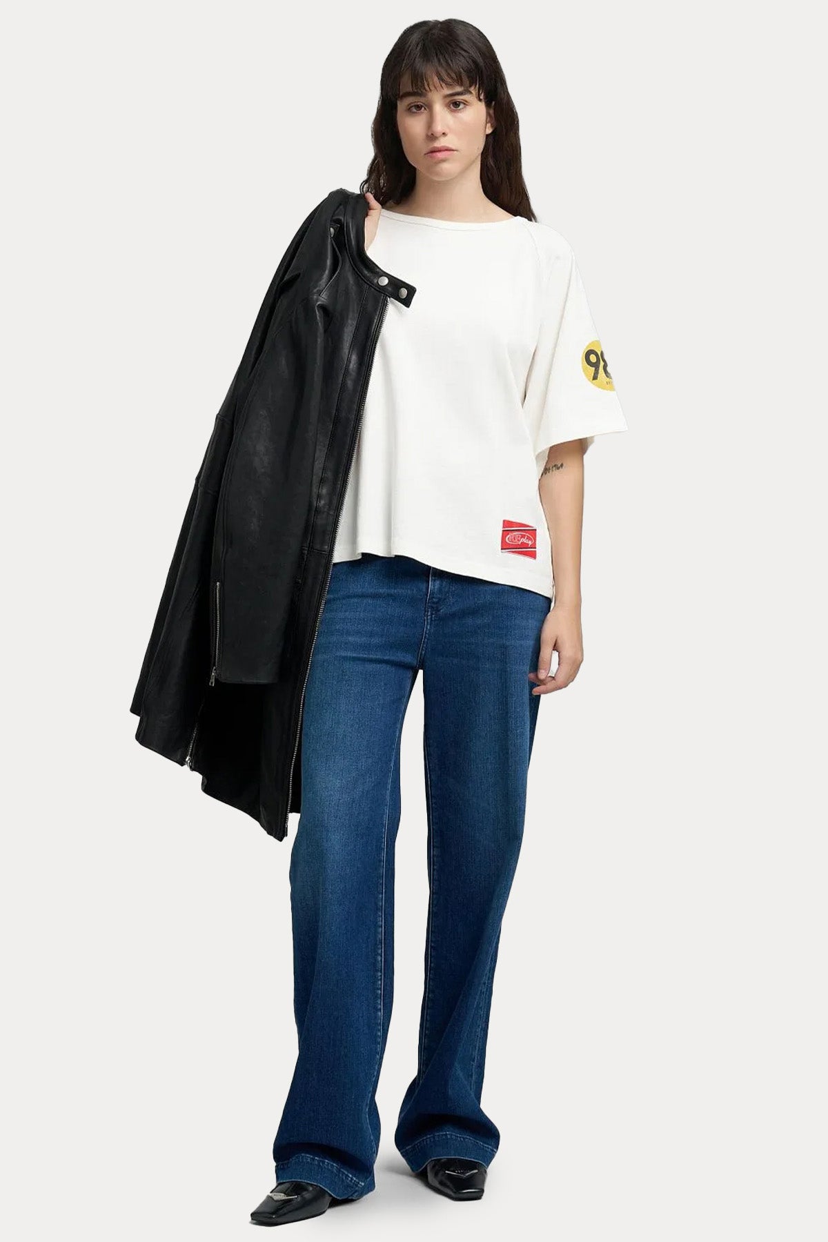 Replay Relaxed Straight Fit Yıkamalı Jeans