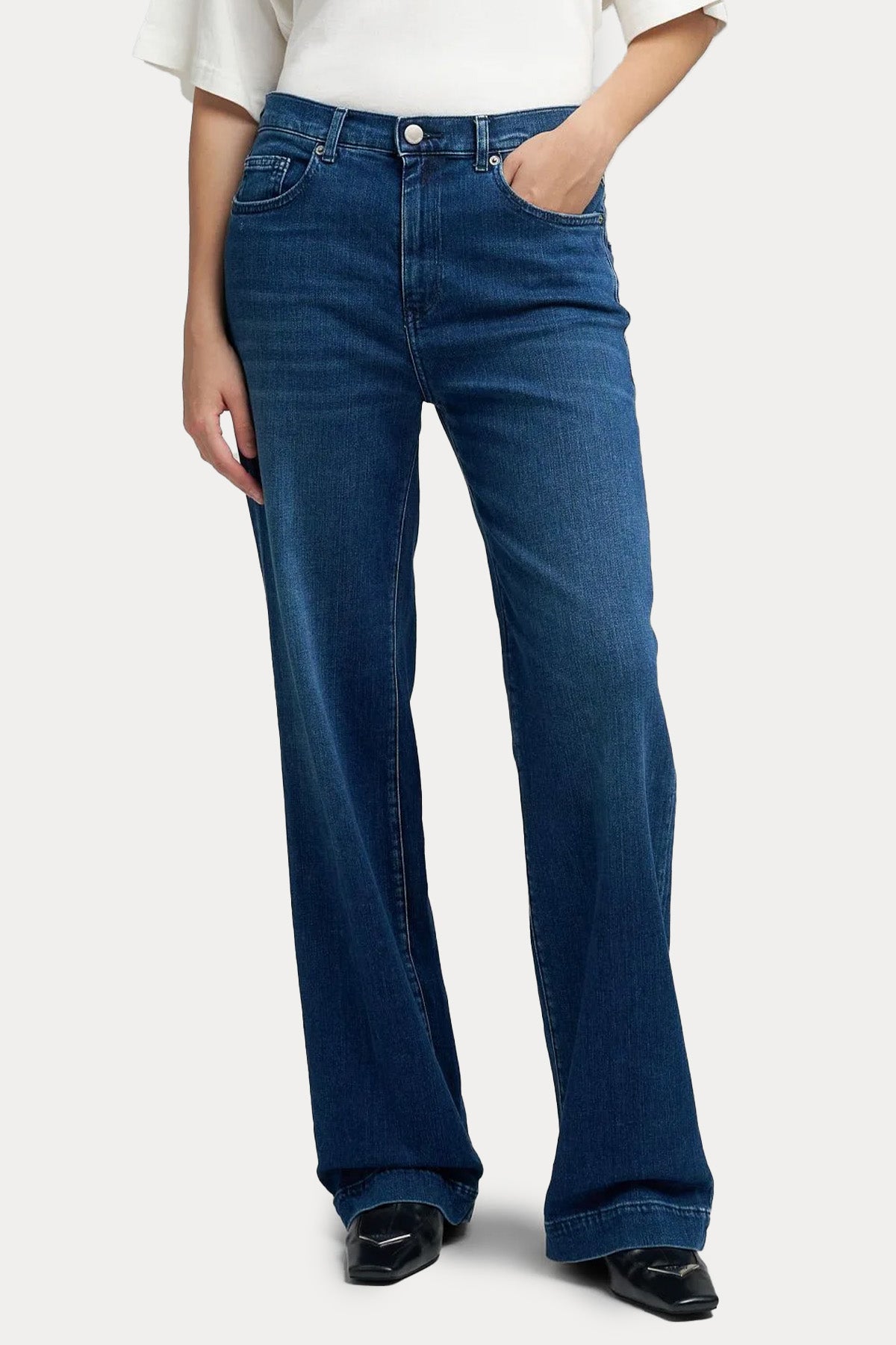 Replay Relaxed Straight Fit Yıkamalı Jeans