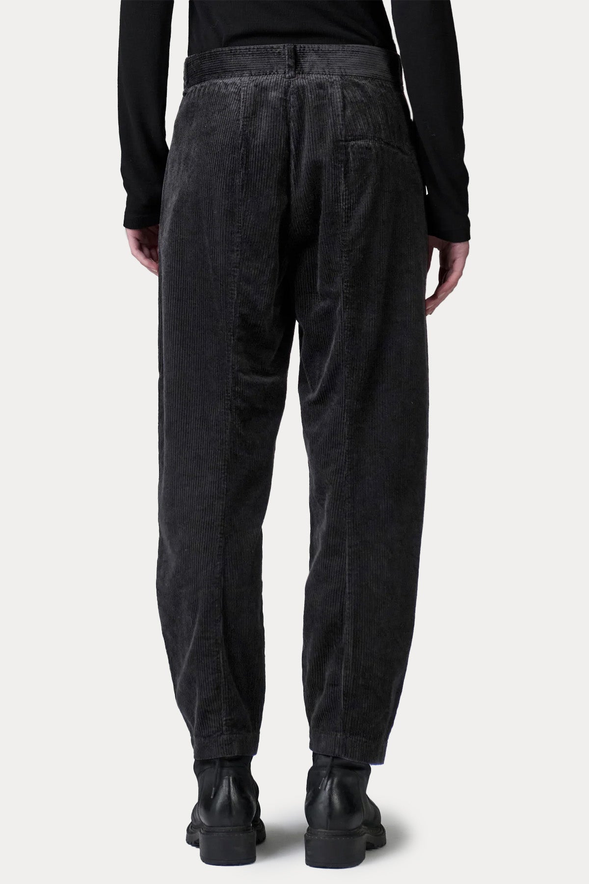 Transit Relaxed Fit Yandan Cepli Fitilli Kadife Pantolon