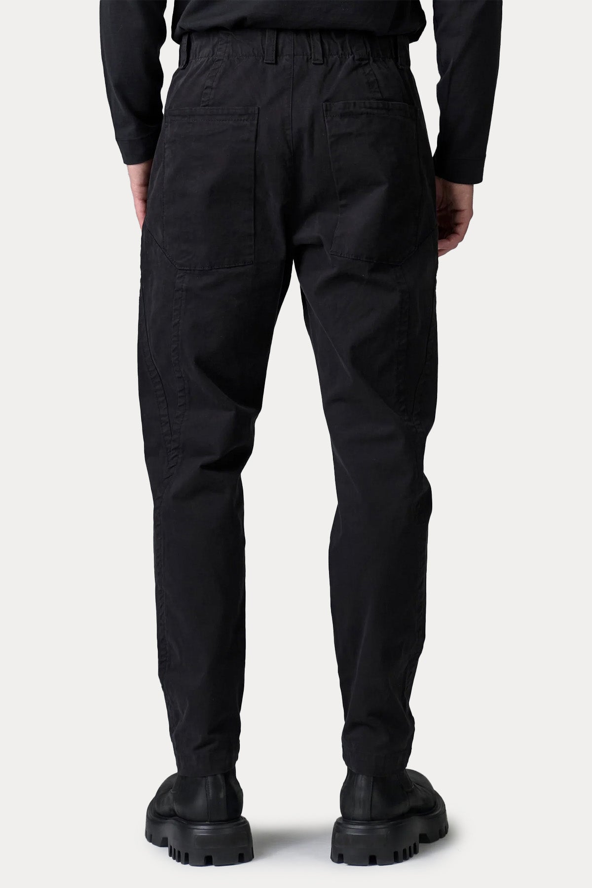 Transit Relaxed Fit Beli Lastikli Tek Pile Yandan Cepli Pantolon