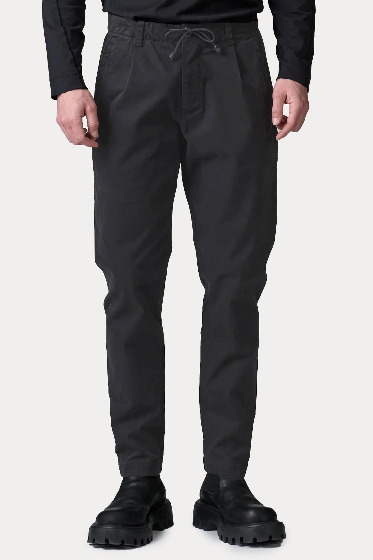 Transit Relaxed Fit Beli Lastikli Tek Pile Pantolon