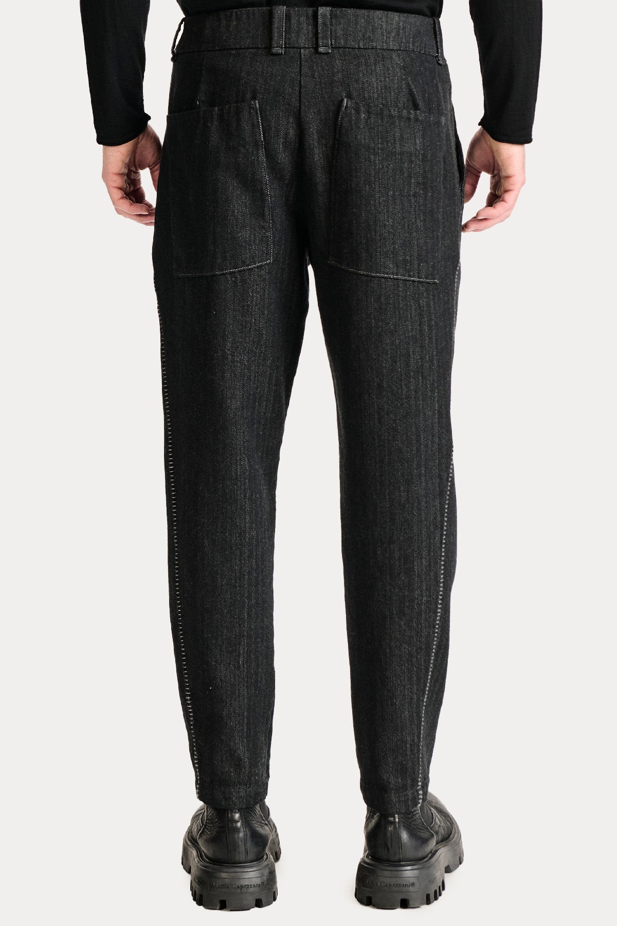 Transit Carrot Fit Tek Pile Yandan Cepli Yün Pantolon