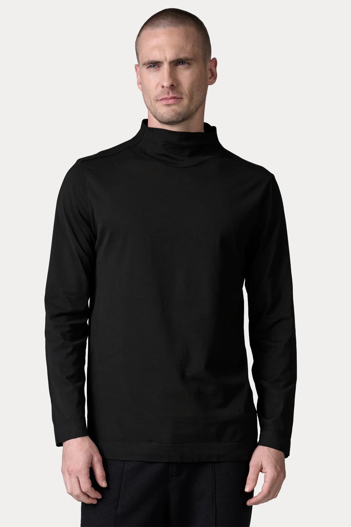 Transit Comfort Fit Perkins Yaka Uzun Kollu T-shirt