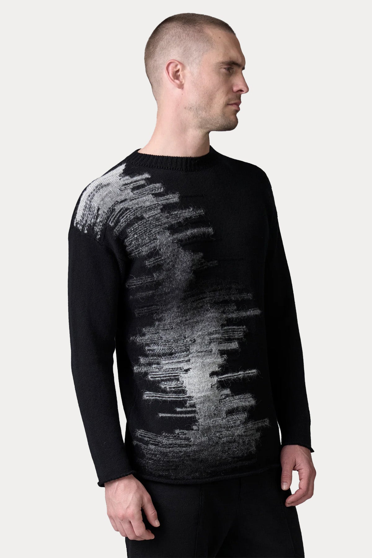 Transit Yuvarlak Yaka Örgü Yün Triko