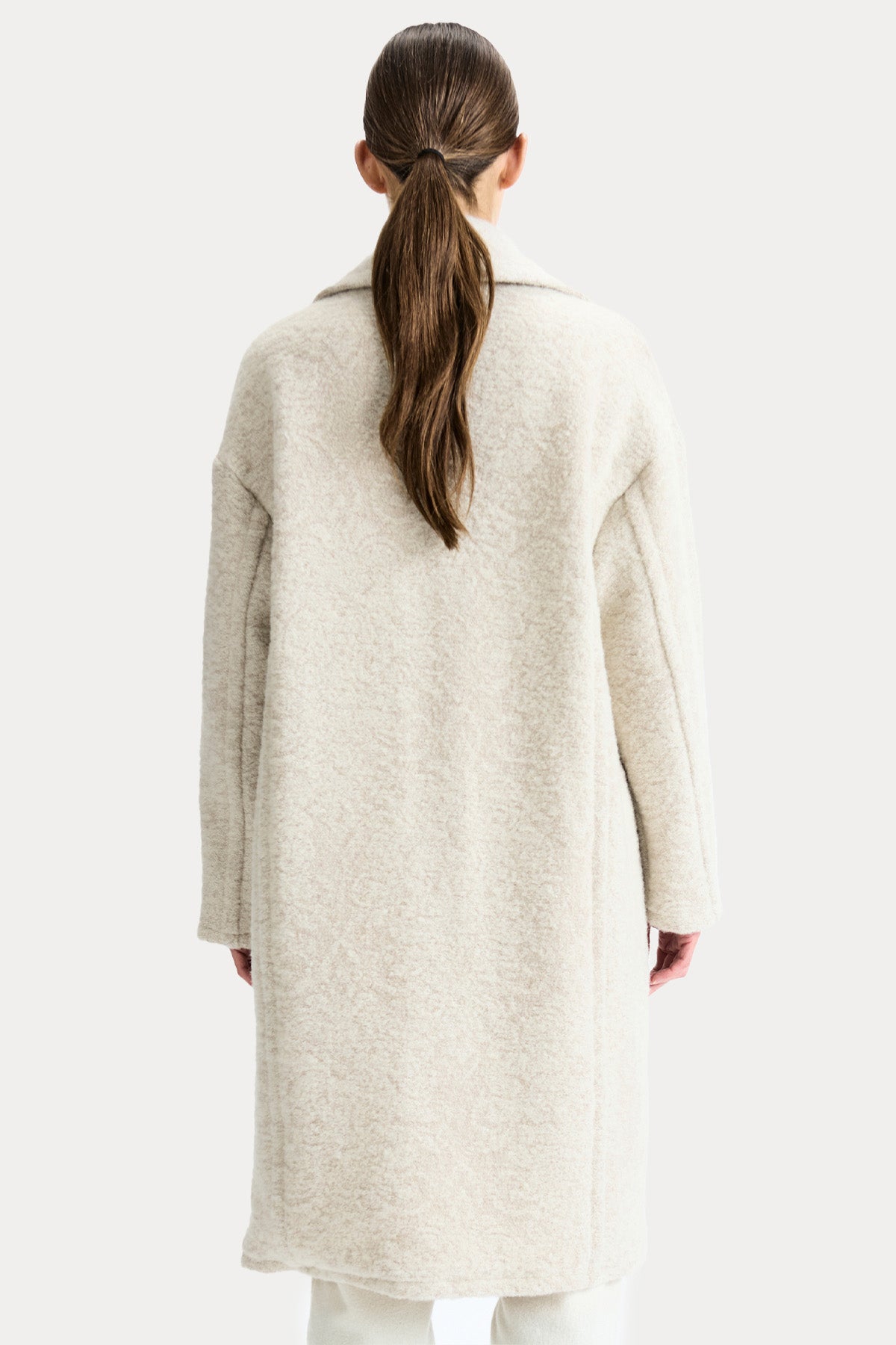 Transit Relaxed Fit Kruvaze Yün Kaban