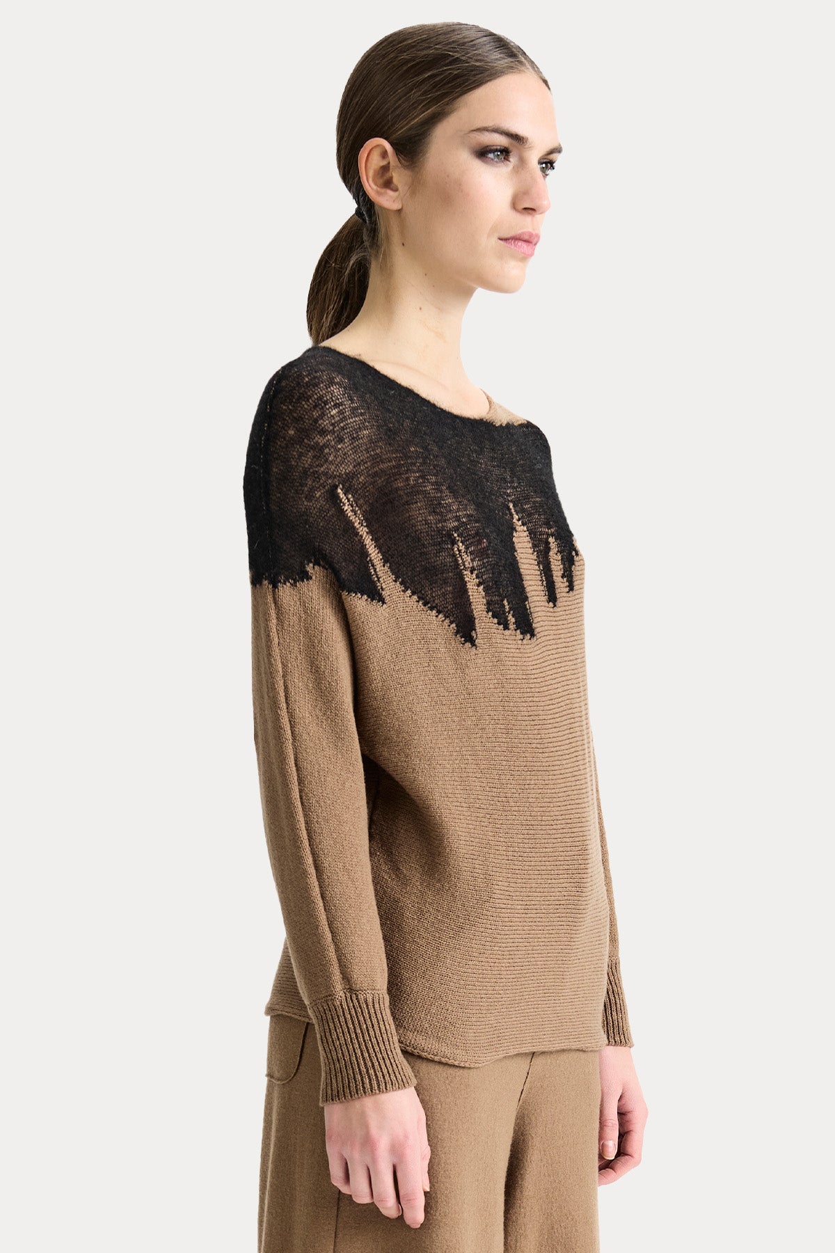 Transit Comfort Fit Örgü Yün Triko