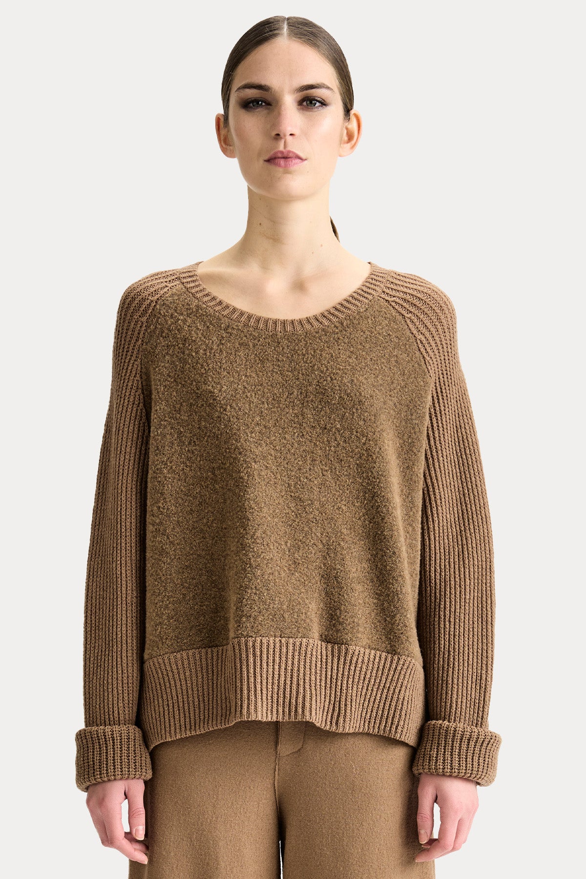 Transit Relaxed Fit Örgü Yün Triko