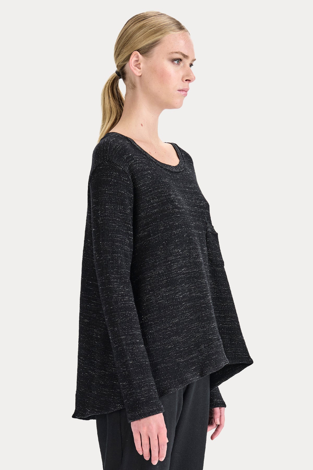 Transit Relaxed Fit Sırttan Düğmeli Örgü Yün Triko