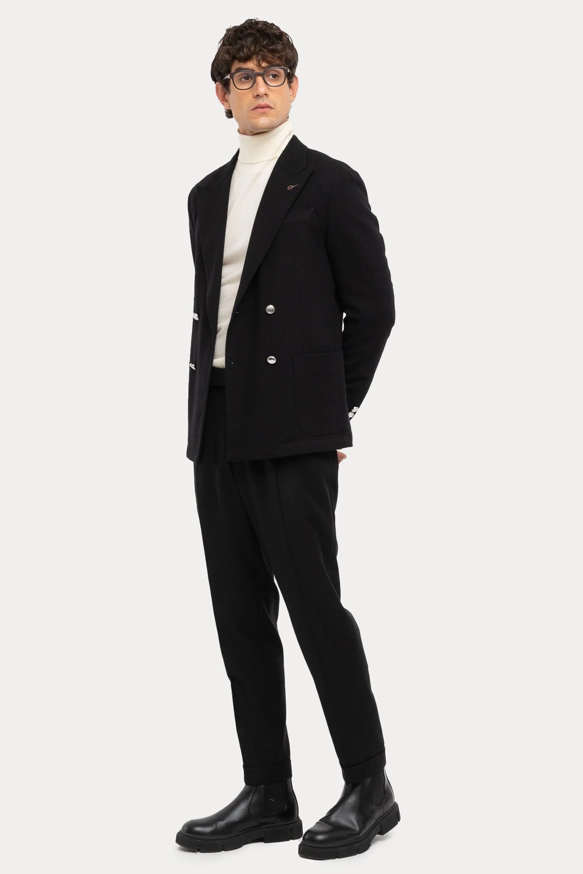 Paoloni Kruvaze Kaşmir Yün Blazer Ceket