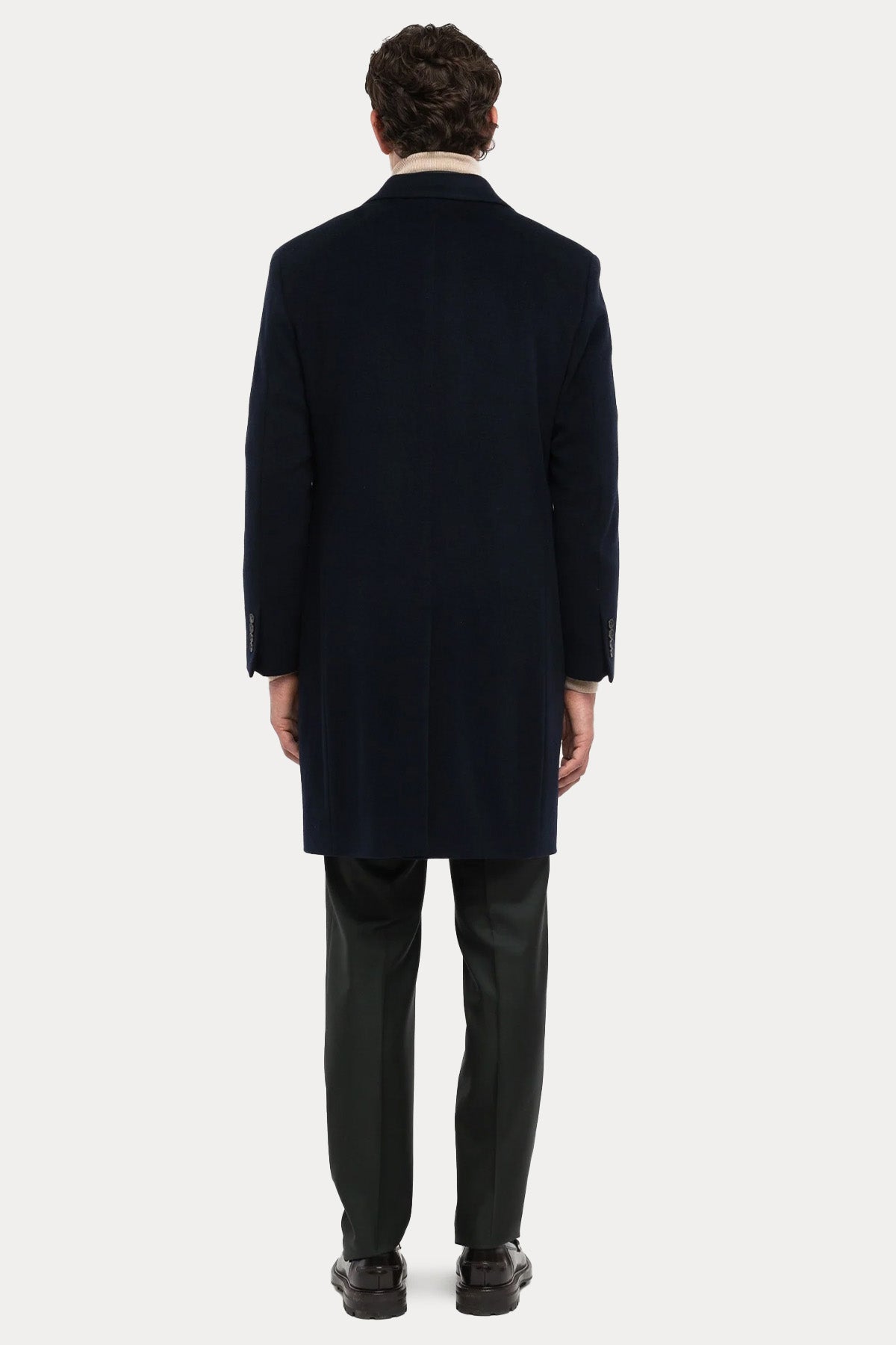 Paoloni Regular Fit Kruvaze Kaşmir Yün Palto