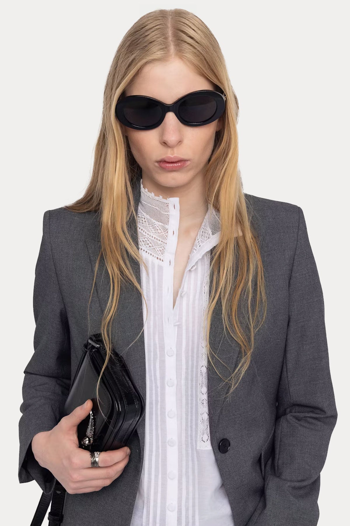 Zadig & Voltaire Slim Fit Troklu Kuru Kafa Logolu Blazer Ceket