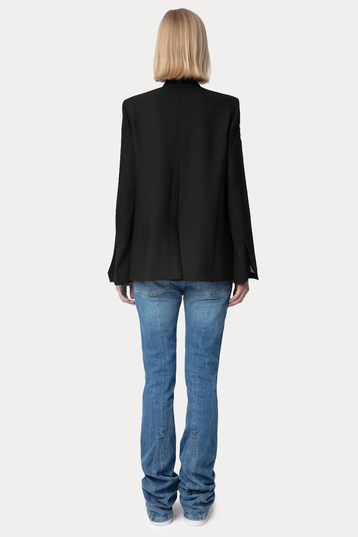 Zadig & Voltaire Dik Yaka Trok Logolu Blazer Ceket