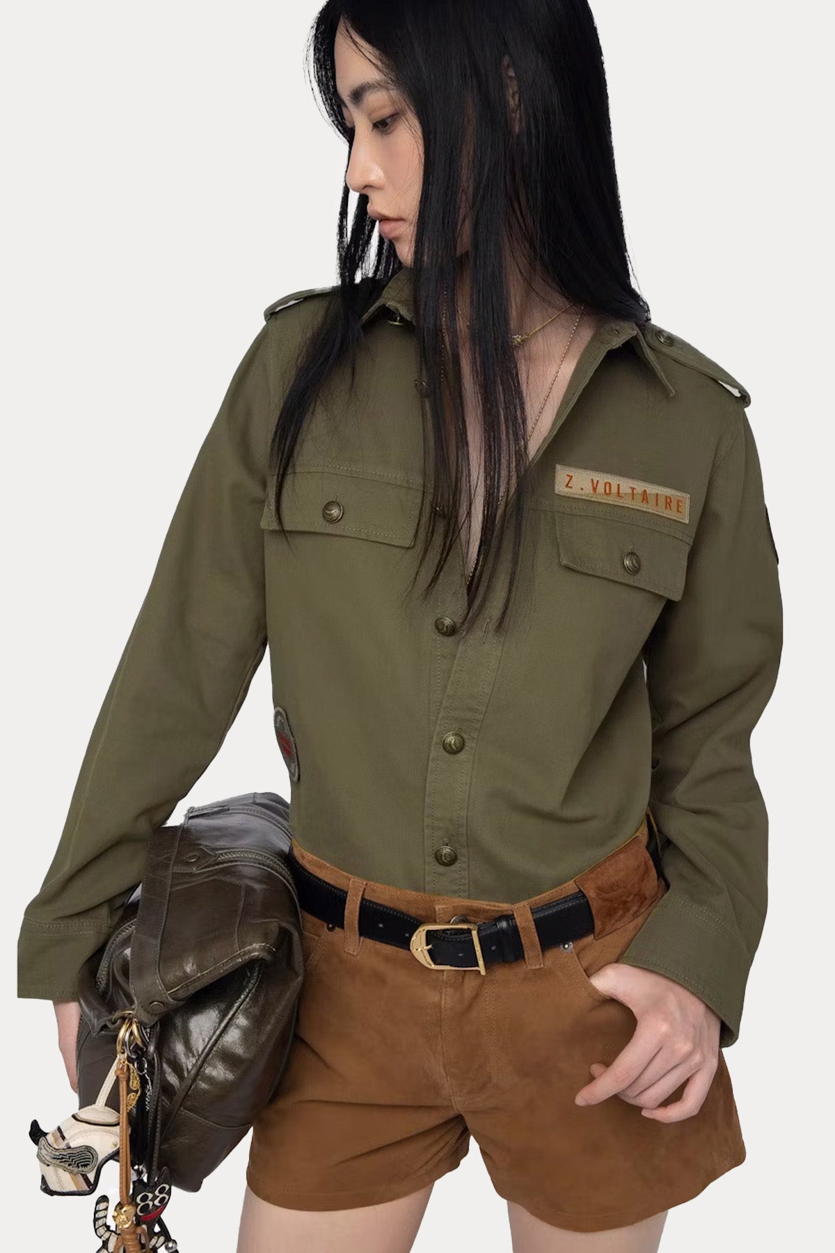 Zadig & Voltaire Regular Fit Denim Gömlek