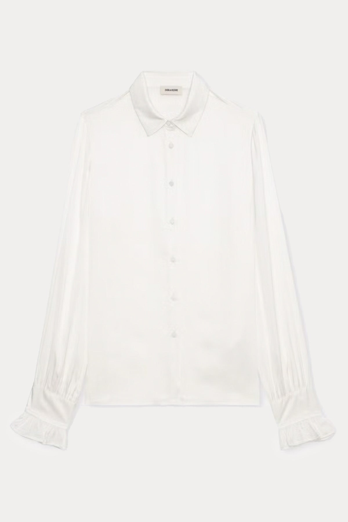 Zadig & Voltaire Regular Fit Klasik Yaka Saten Gömlek