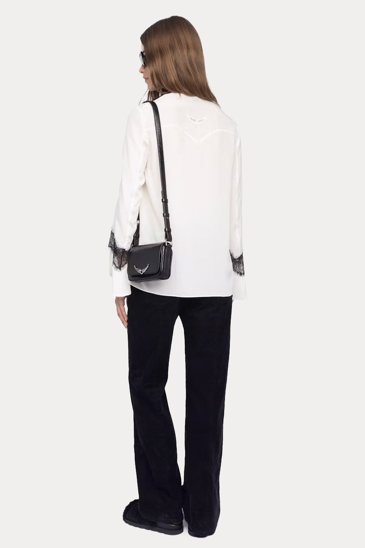 Zadig & Voltaire Comfort Fit V Yaka İpek Bluz