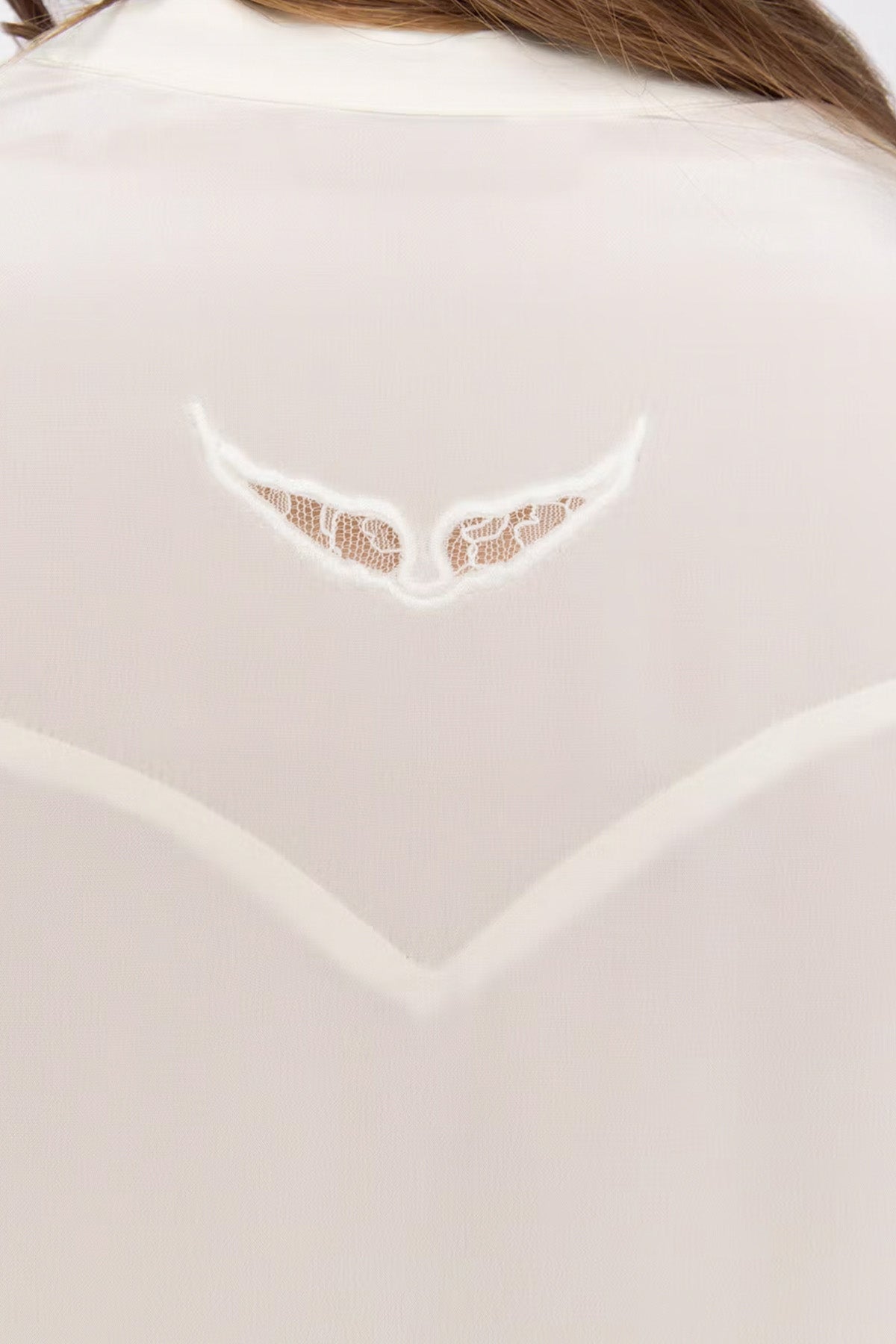 Zadig & Voltaire Comfort Fit V Yaka İpek Bluz