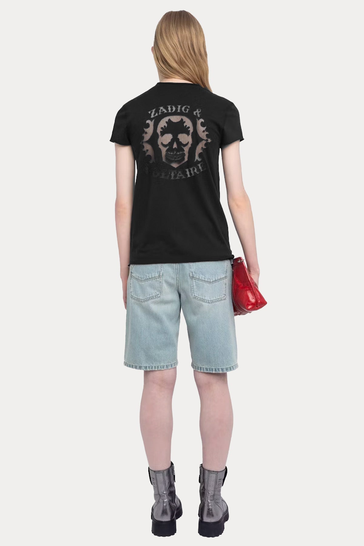 Zadig & Voltaire Regular Fit Kuru Kafa Logolu T-shirt