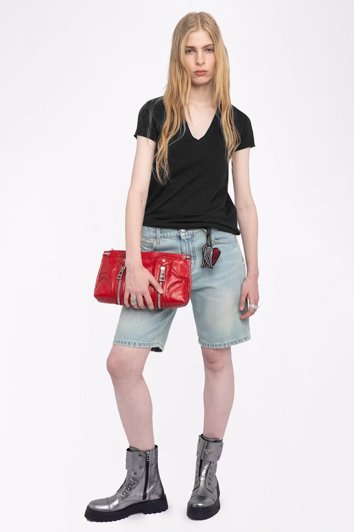 Zadig & Voltaire Regular Fit Kuru Kafa Logolu T-shirt