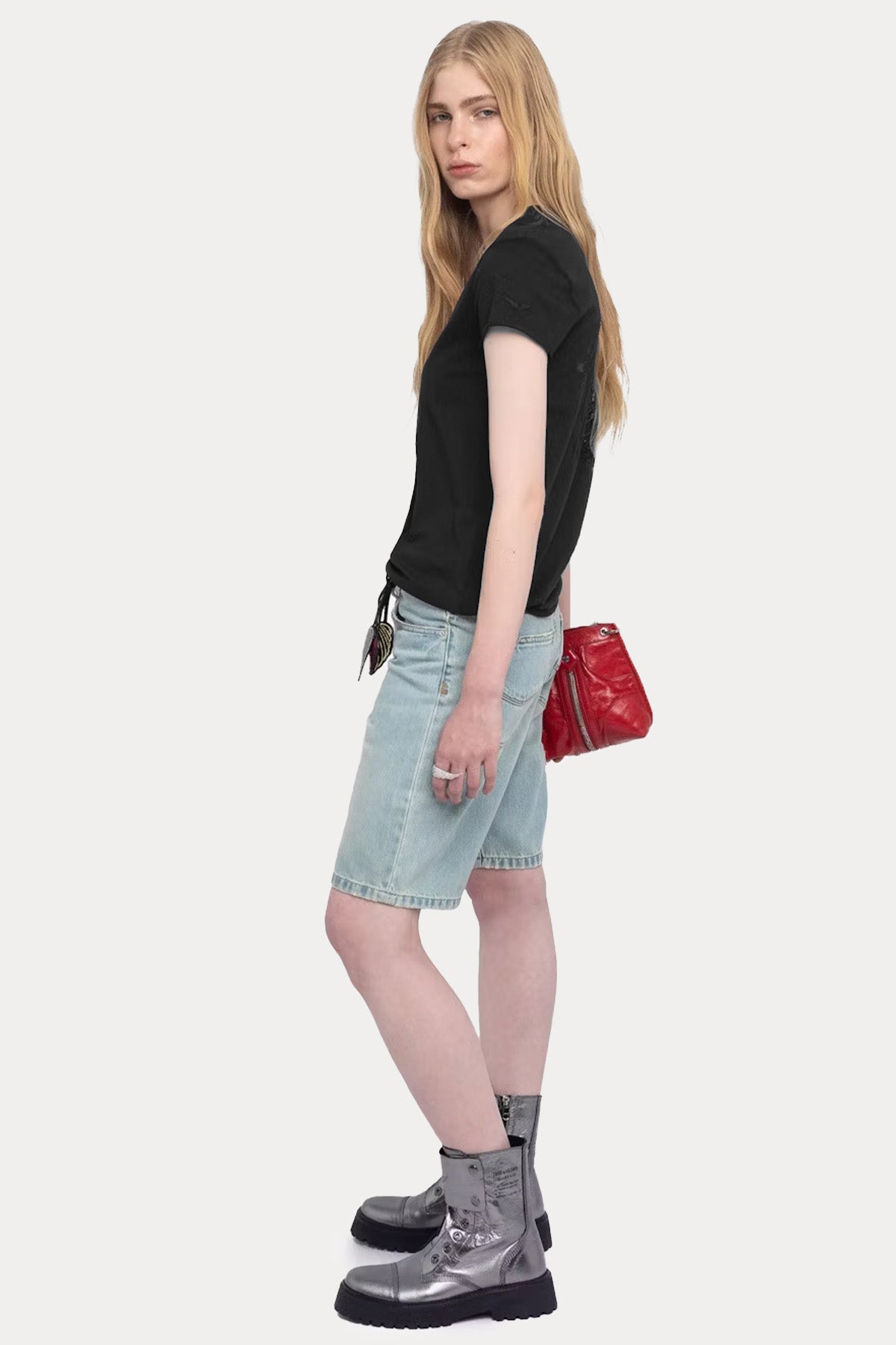 Zadig & Voltaire Regular Fit Kuru Kafa Logolu T-shirt