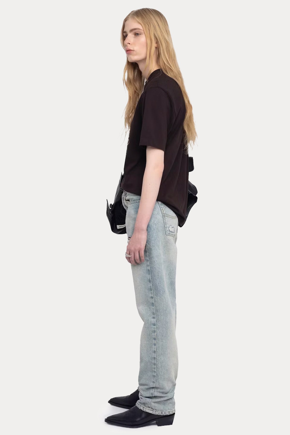 Zadig & Voltaire Regular Fit Trok Kuru Kafa Logolu T-shirt