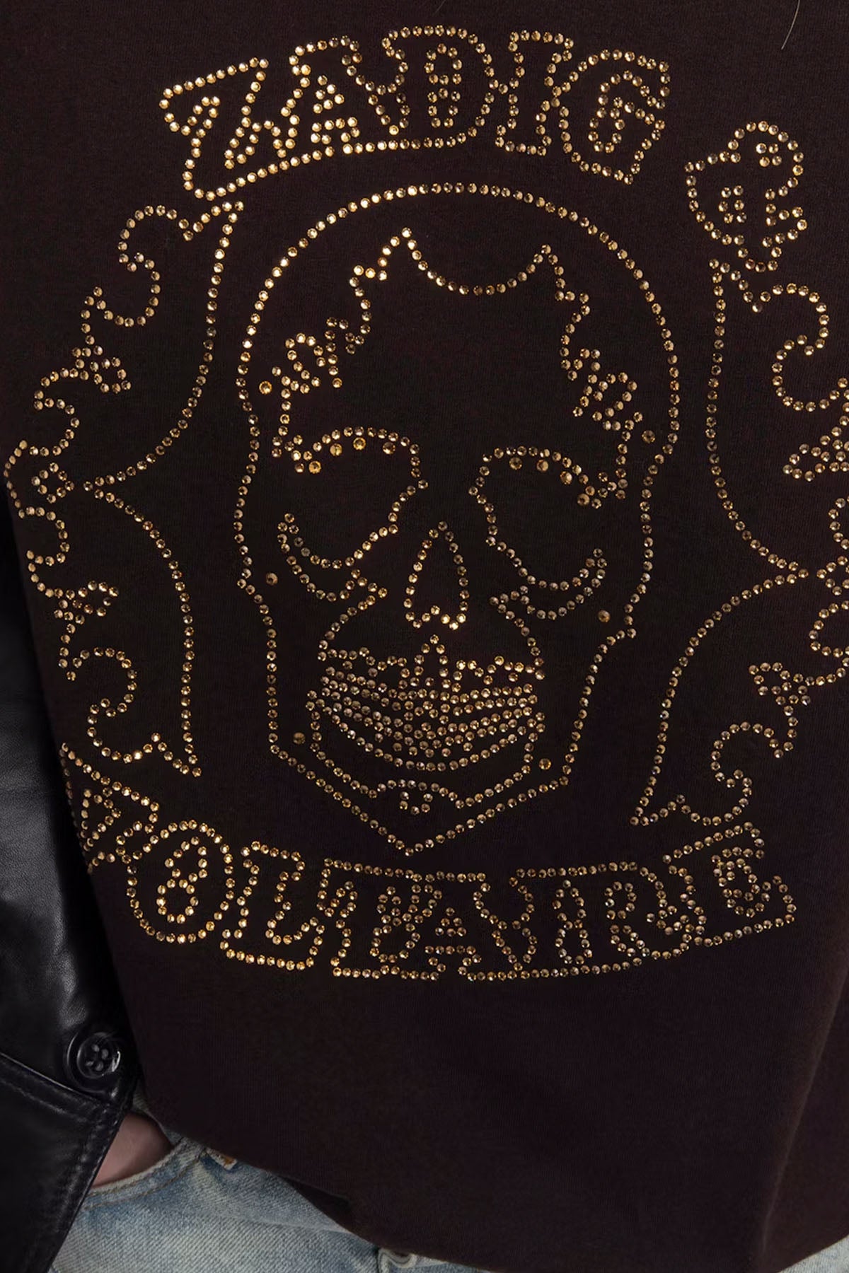 Zadig & Voltaire Regular Fit Trok Kuru Kafa Logolu T-shirt