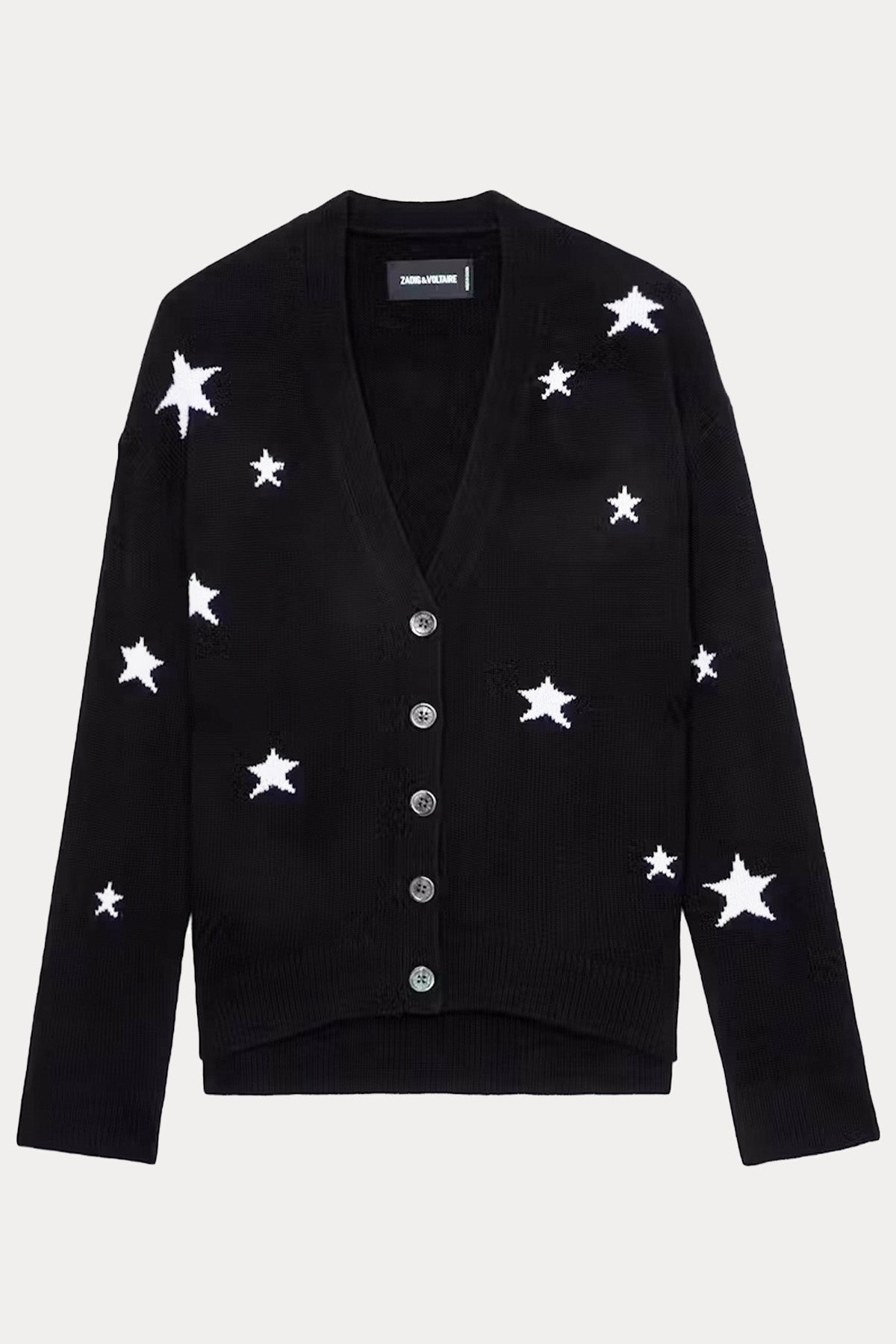 Zadig & Voltaire Comfort Fit Yıldız Logolu Kaşmir Triko Ceket