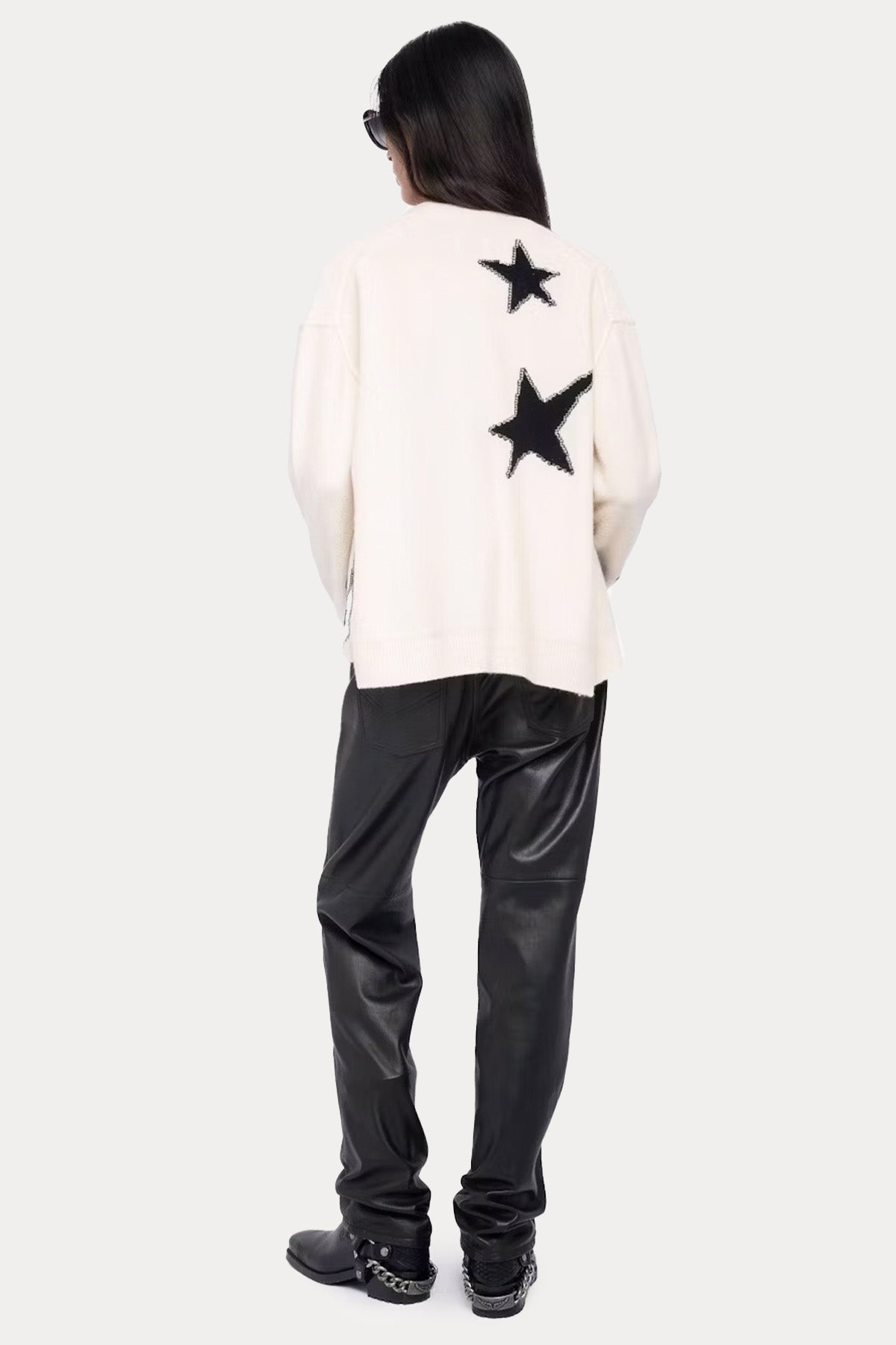 Zadig & Voltaire Comfort Fit Yıldız Logolu Kaşmir Triko Ceket