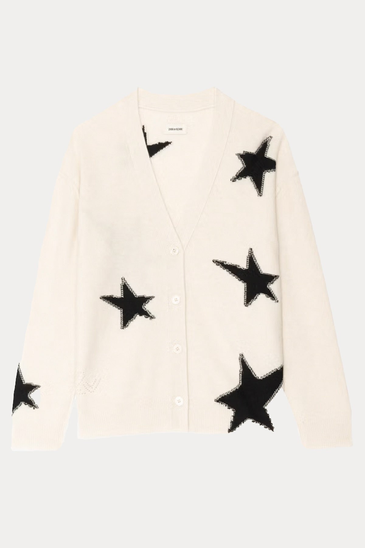 Zadig & Voltaire Comfort Fit Yıldız Logolu Kaşmir Triko Ceket