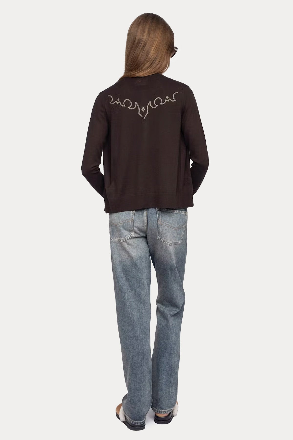 Zadig & Voltaire Regular Fit Troklu İnce Örgü Kaşmir Triko Ceket-Ceket-Libas